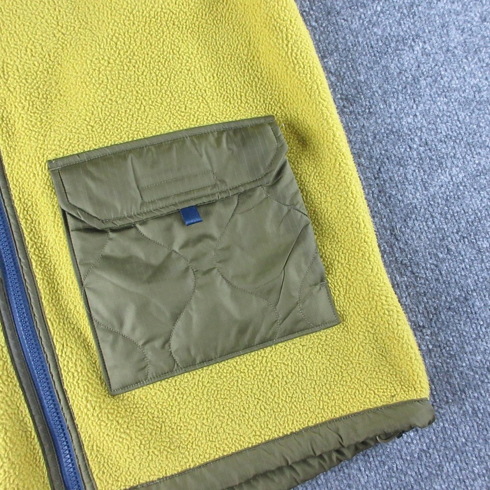 The North Face Vest Mens Medium Yellow Royal Arch Fleece Outdoor Full Zip - Picture 4 of 10